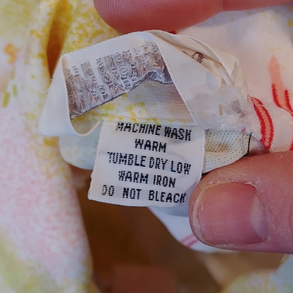 S/M Vintage Lerner Shops Print Blouse - Picture 7 of 8